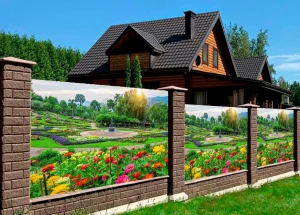 От серого забора к произведению искусства: как заказать фотосетку и преобразить участок за один день
